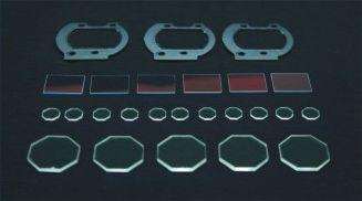 Glue products(one piece blue glass + one till seven pieces crystal)